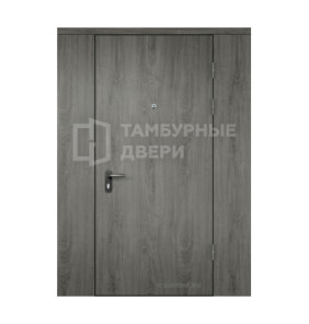 Дверь тамбурная глухая с перегородкой МДФ — МДФ ТД-53