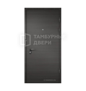 Дверь темная трехконтурная тамбурная МДФ эконом ТД-71